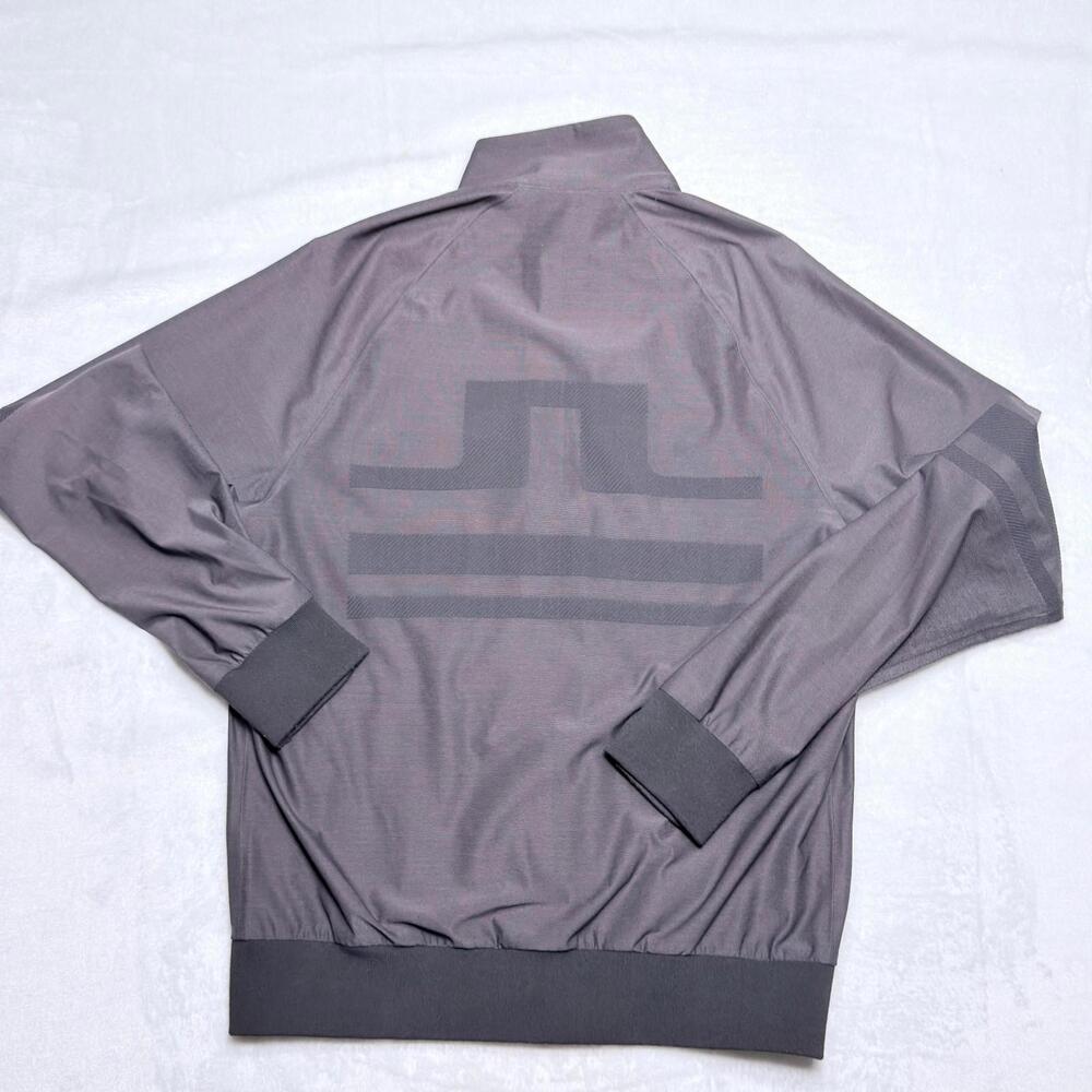 J.Lindeberg Golf Jacket Men's Small Grey Shino Bonded Softshell double Full Zip